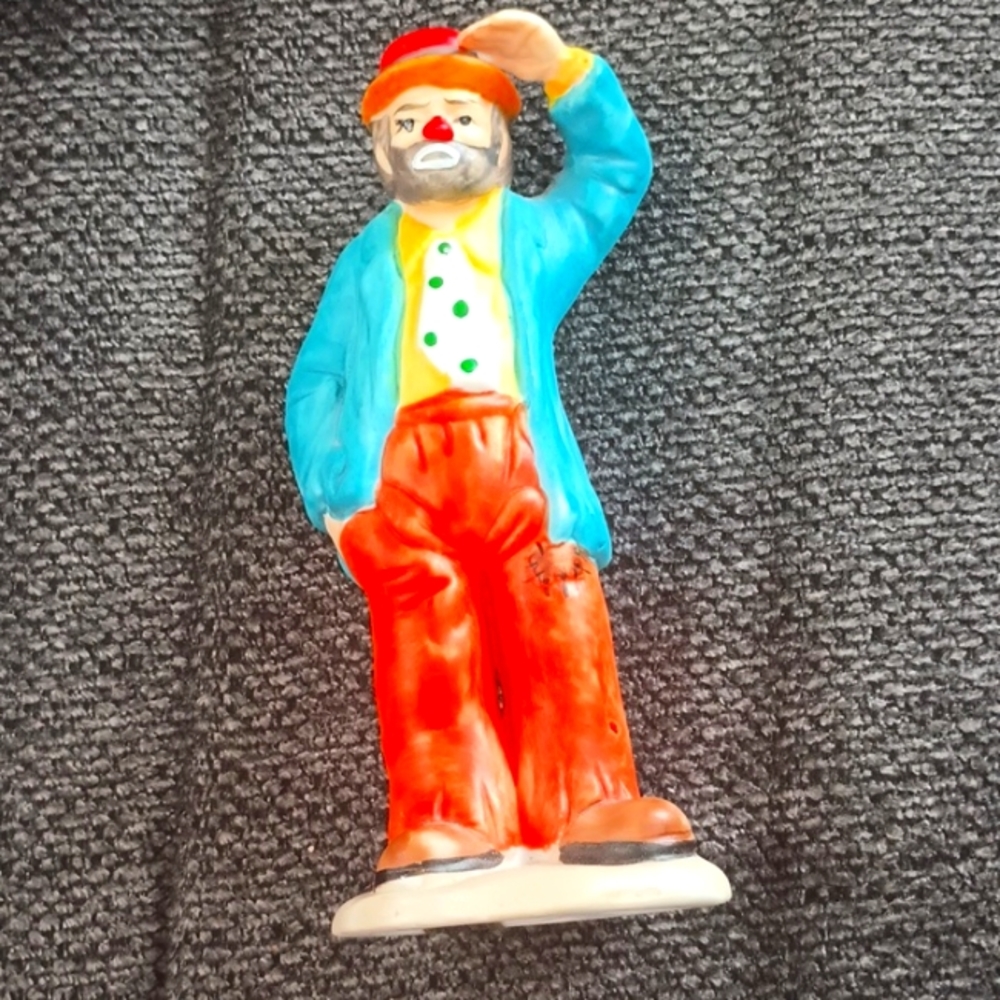 Flambro Emmett Kelly Blue Coat Figurine rare Find